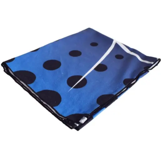 Custom Sublimated Single-Sided Beach Towel Closed